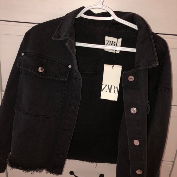 SOLD Black Jean Jacket - Picture 2 of 3
